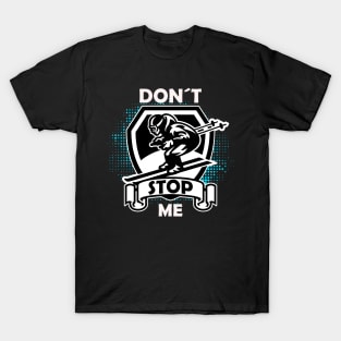 Don't Stop Me. Skiing Winter Sports Race T-Shirt